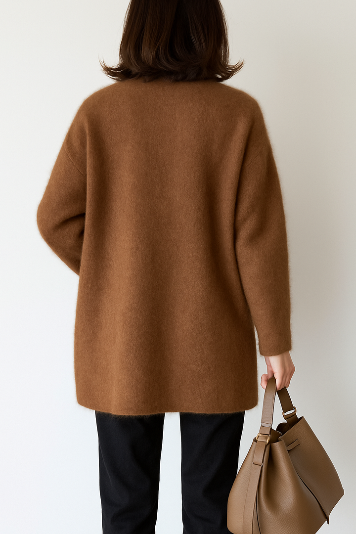 Klára – Prodlužený měkký pletený kardigan