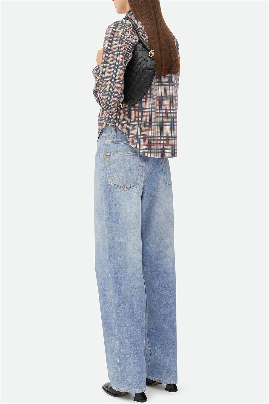 Eliska – Černá pletená kabelka přes rameno