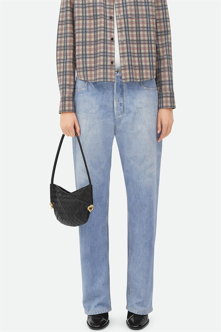 Eliska – Černá pletená kabelka přes rameno