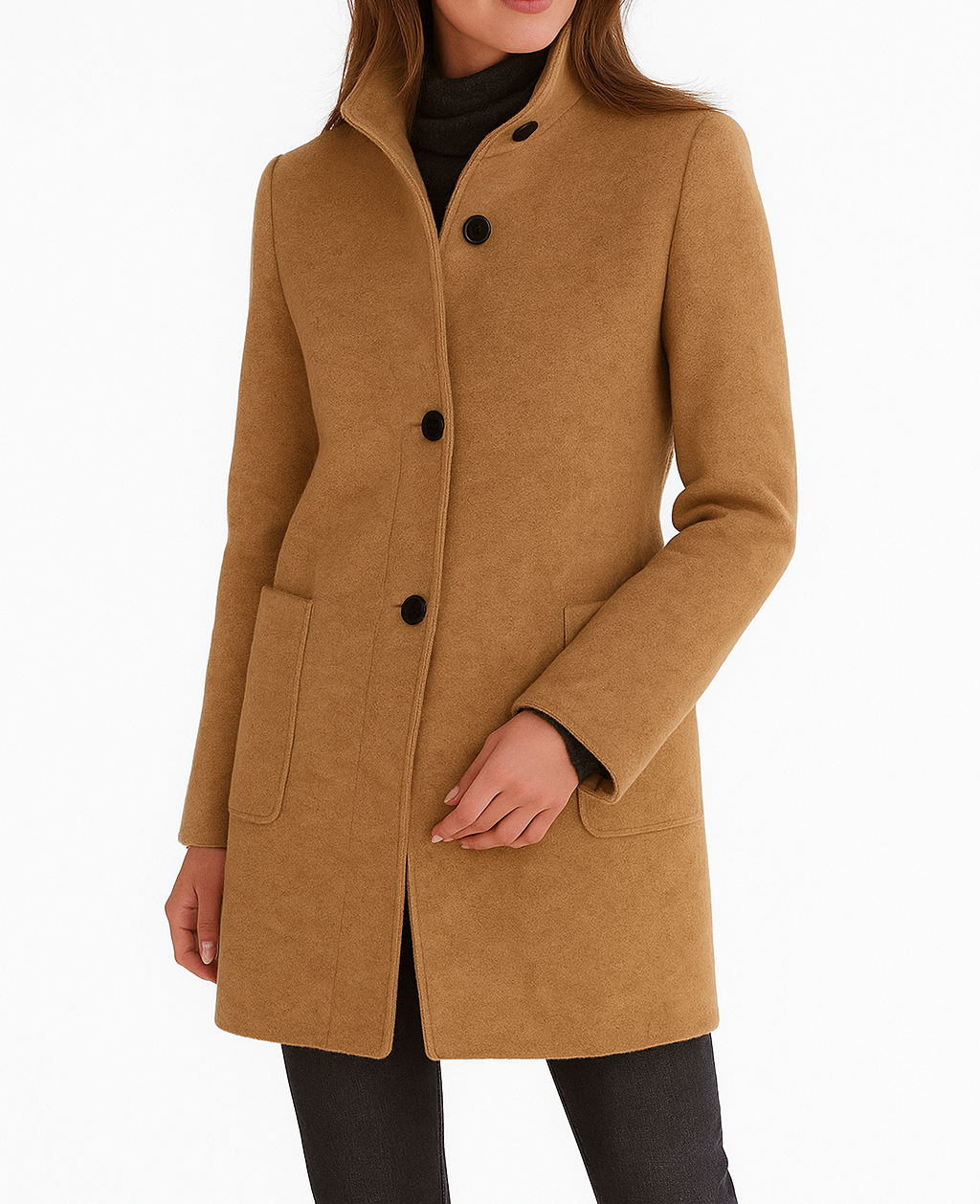 Jana – Minimalistický vlněný kabát