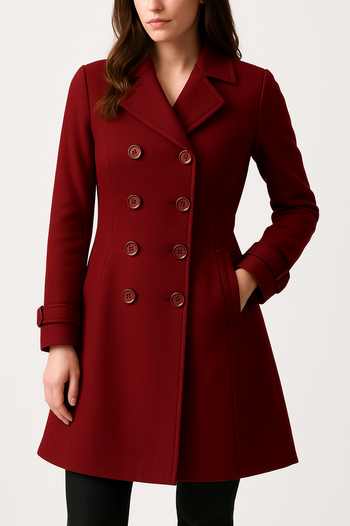 Eliška – Dlouhý dvouřadový kabát