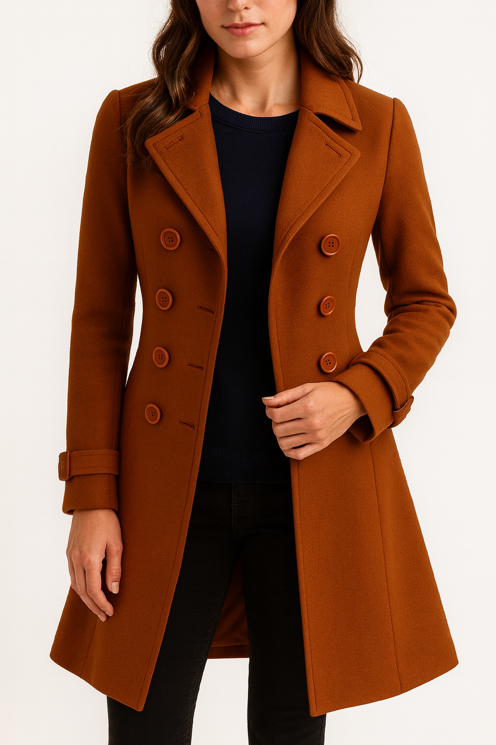 Eliška – Dlouhý dvouřadový kabát