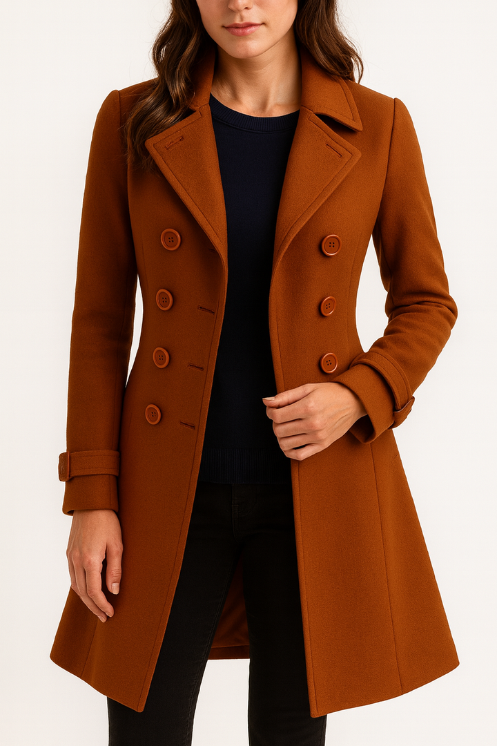 Eliška – Dlouhý dvouřadový kabát